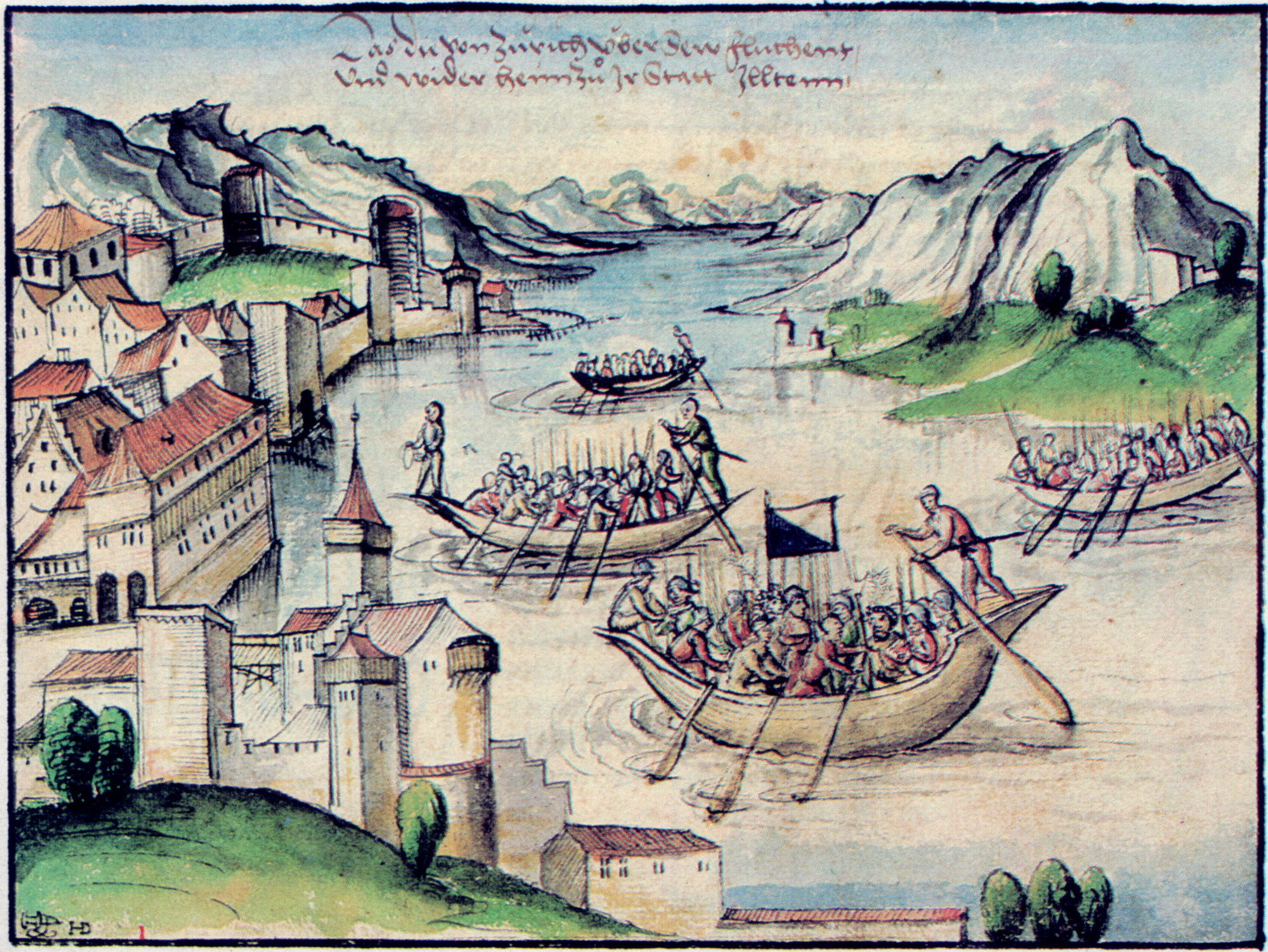 Alter Zürichkrieg (1440-1446). (Quelle: Wikimedia Commons)