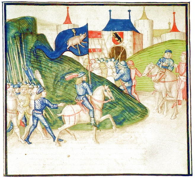 Der Saubannerzug (1477). (Quelle: Wikimedia Commons)